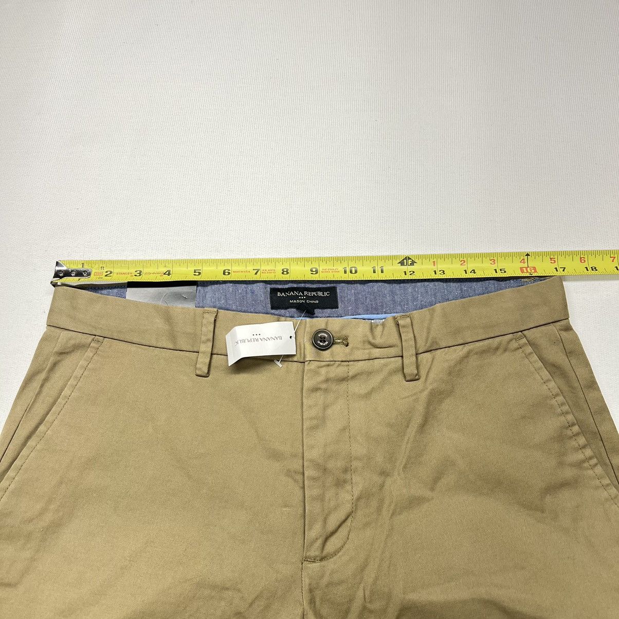 Banana Republic Banana Republic Pants Mason Stretch Chino Khaki Beige Size US 32 / EU 48 - 23 Thumbnail