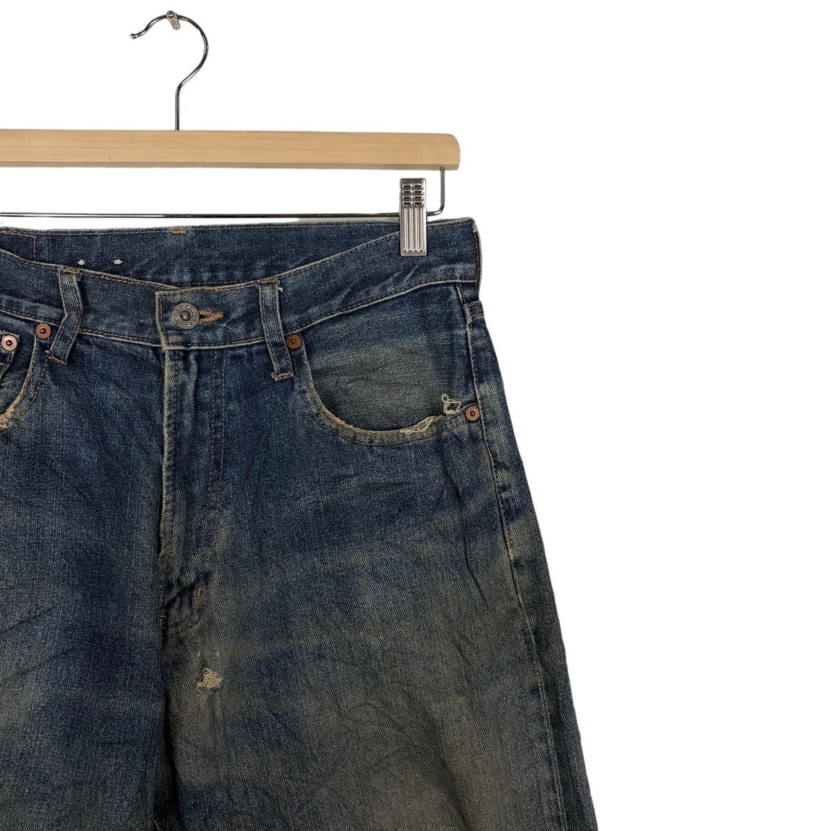 Japanese Brand 🔥90’s Rare Distressed Denim Jeans Warehouse Issey Miyake Size US 28 / EU 44 - 6 Thumbnail
