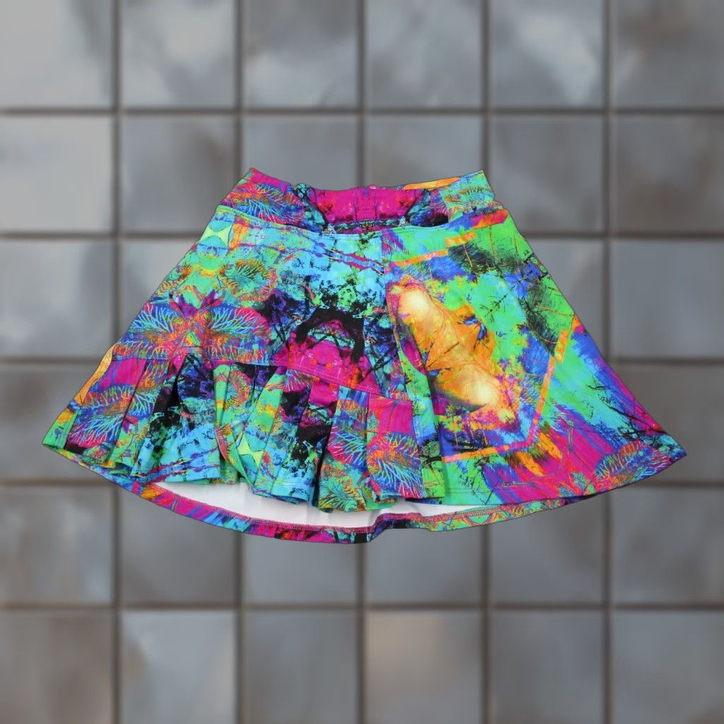 Vintage Dona Jo Skort Women 1 Blue Tennis Pickleball Lined Ruffles Skirt Beach Resort Active - 90s Theme Mens Womens Girls Boys Size 25" / US 0 / IT 36 - 1 Thumbnail