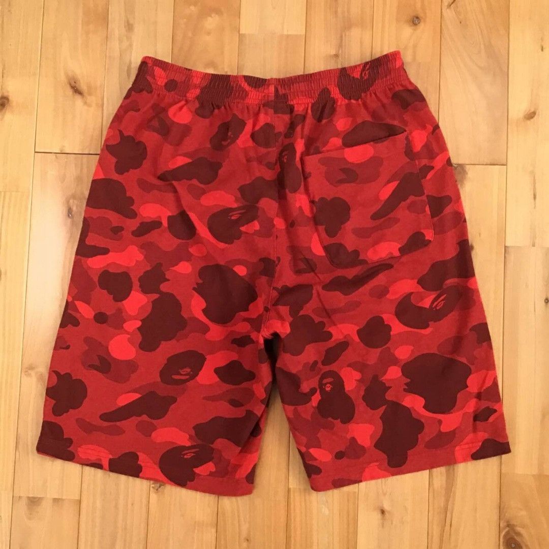 Bape BAPE × Champion sweat shorts red camo a bathing ape ★size L Size US 34 / EU 50 - 3 Thumbnail