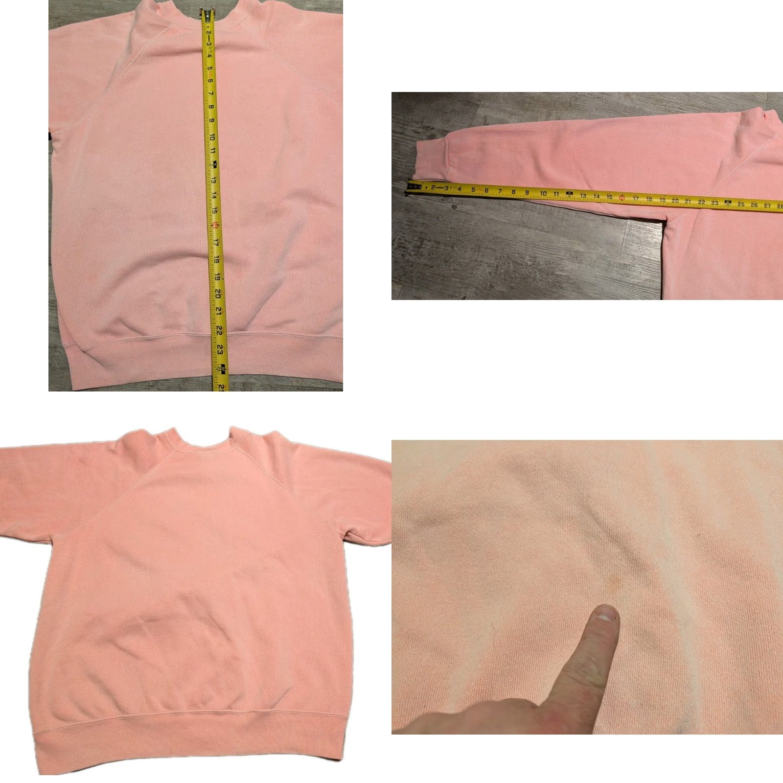 Tultex VINTAGE Tultex Sweatshirt Crewneck 80s USA Unisex Adults L Pink Cotton Polyester Blend Sweatshirt Size US L / EU 52-54 / 3 - 9 Thumbnail