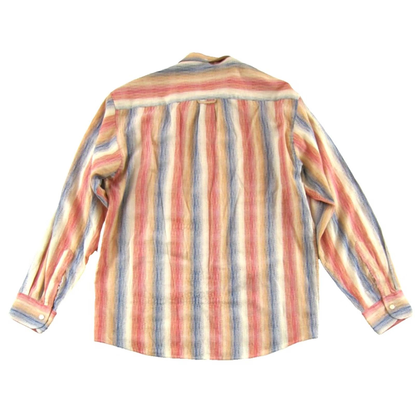 Lacoste LACOSTE Pink Blue Stripe Button-Up Shirt Men M Size US M / EU 48-50 / 2 - 2 Thumbnail
