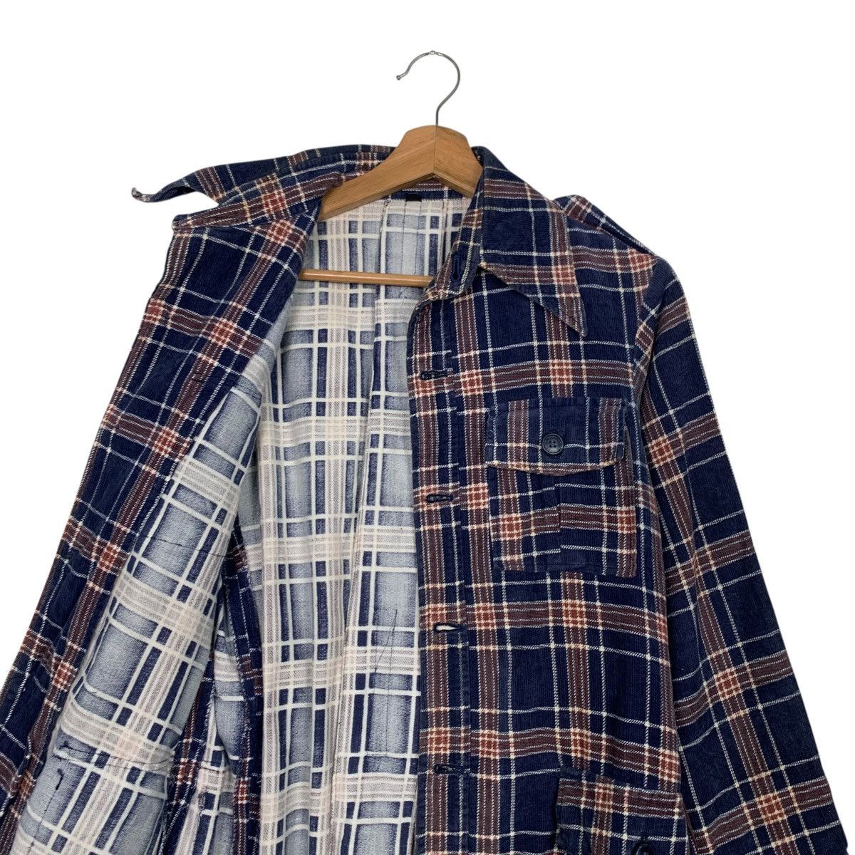 Japanese Brand VANBON & V-ROLA Checked Belted Flannel Shirt #2924-C132 Size US L / EU 52-54 / 3 - 10 Thumbnail