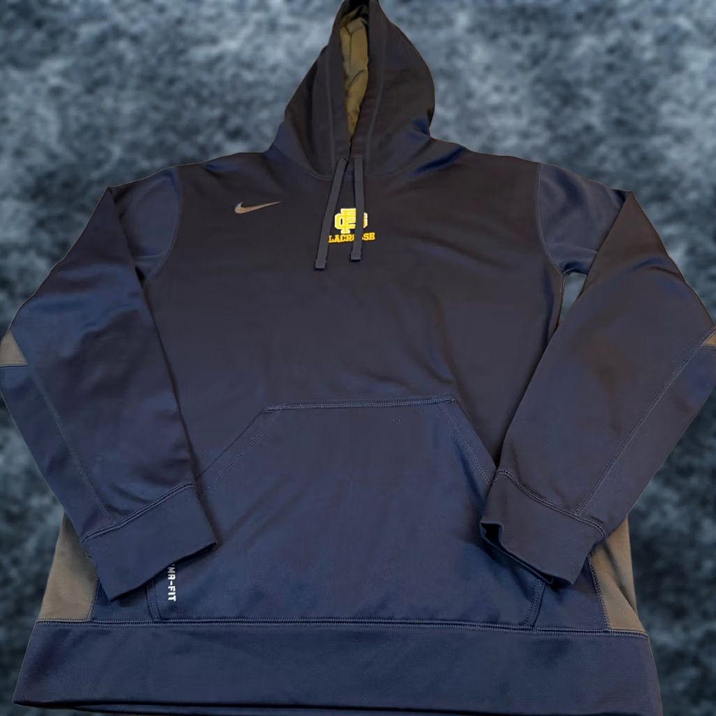 Nike Nike Therma-FIT Hoodie Mens L Navy Blue Lacrosse Pullover Sweatshirt Size US L / EU 52-54 / 3 - 1 Thumbnail