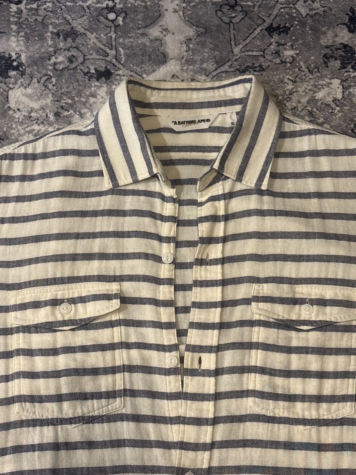 Bape BAPE Border Stripe Flannel Size US XL / EU 56 / 4 - 2 Thumbnail