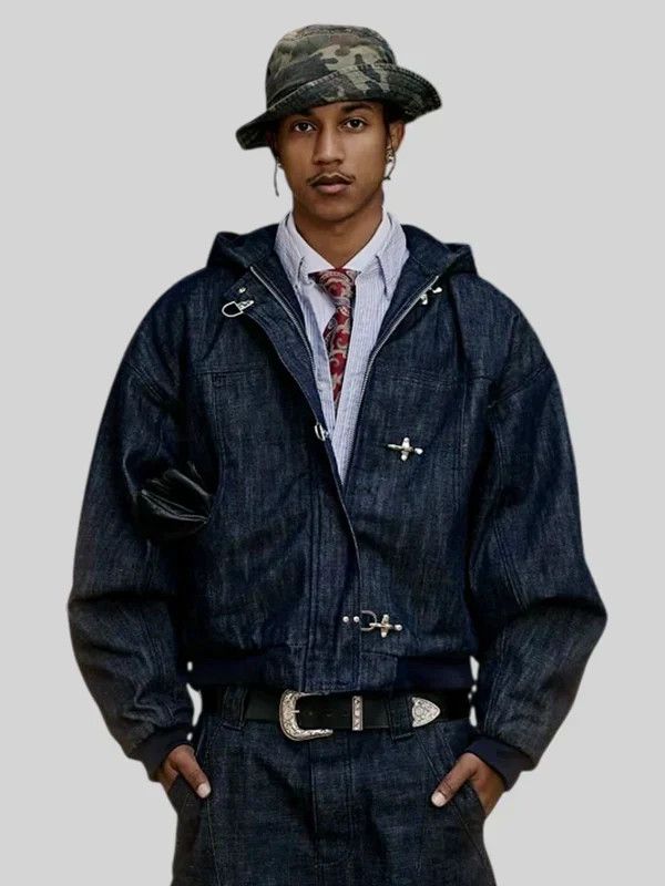 Other Shinzo Raw Japanese Denim Clasp Jacket | Grailed