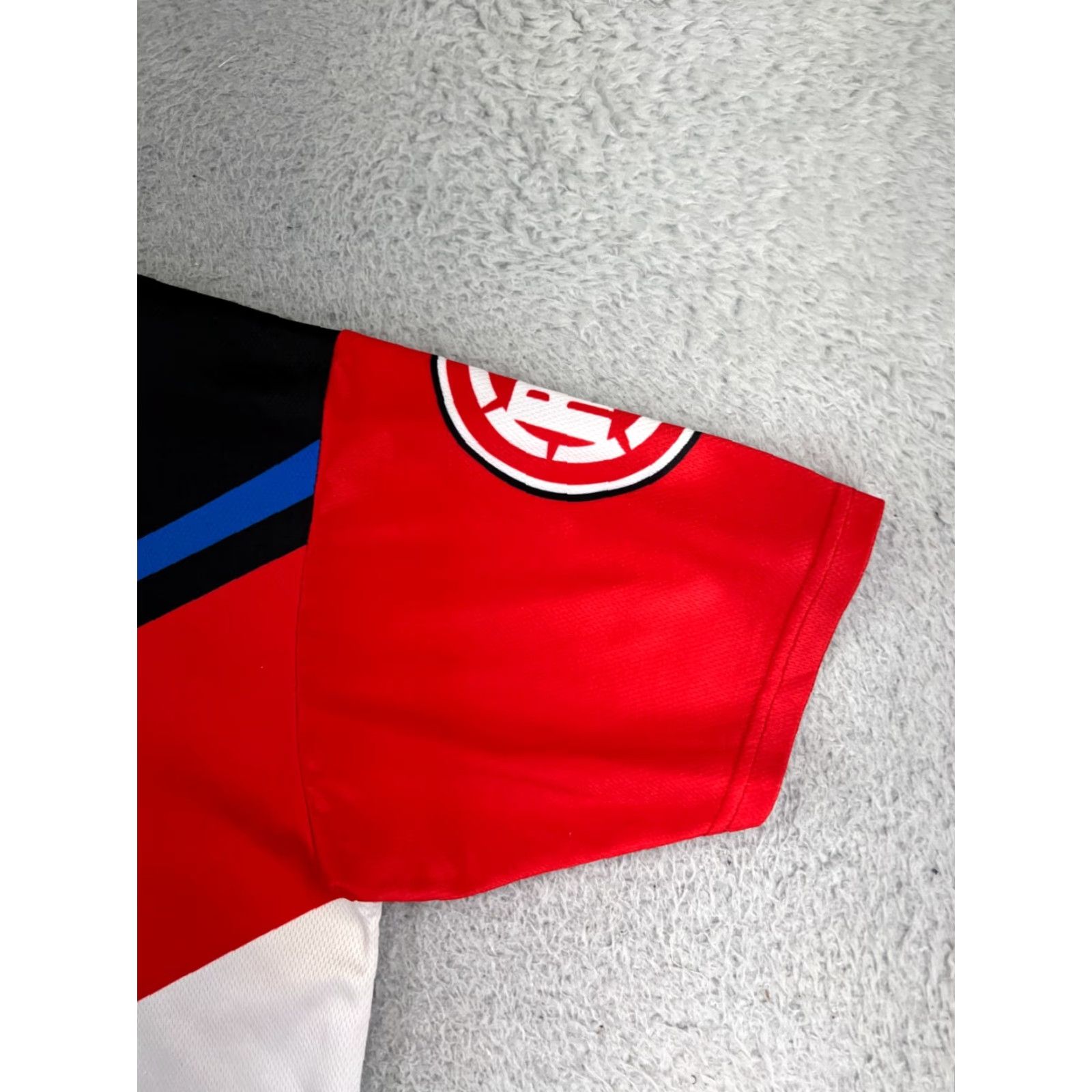 Vintage Worcs Racing Mens Jersey L Shirt USA 90s Vintage Collared Short Sleeve Red Black Blue Embroidered Logo Size US L / EU 52-54 / 3 - 5 Thumbnail