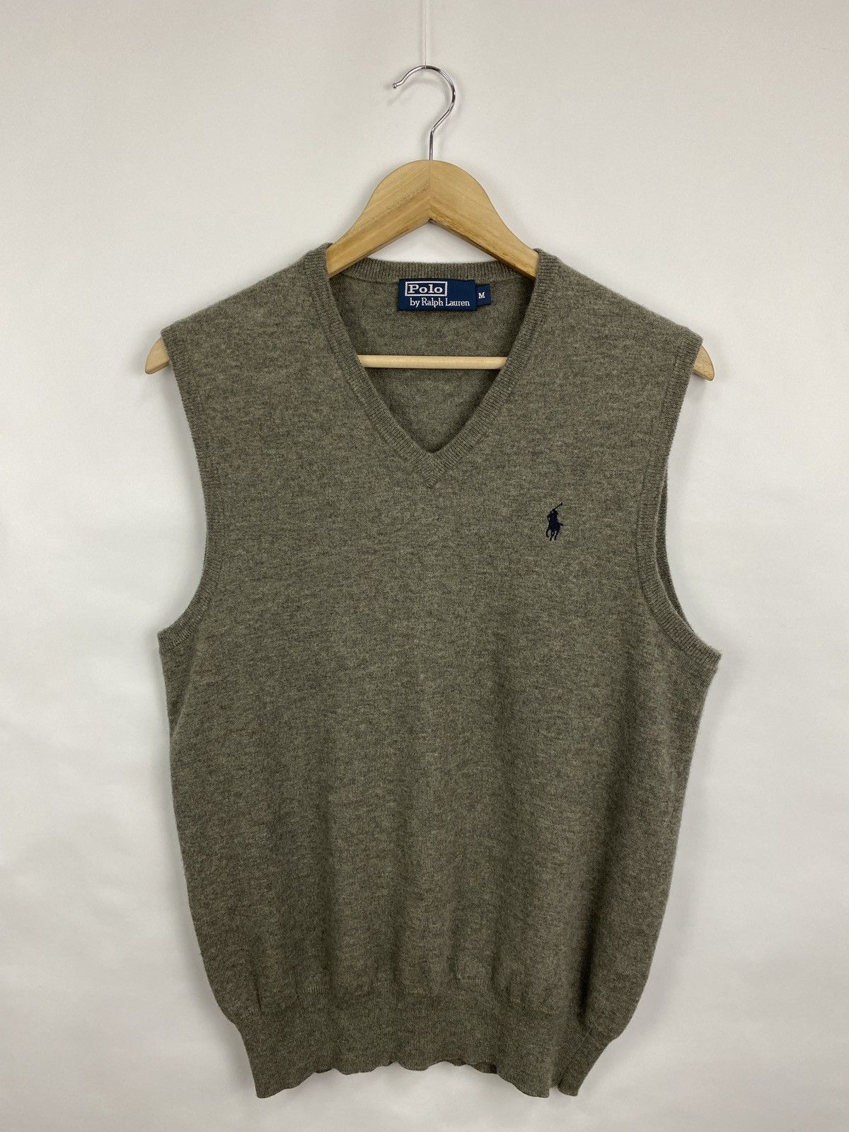 Polo Ralph Lauren 🇺🇸 Vintage 90s Ralph Lauren Merino Wool Knitted Sweater Vest Size US M / EU 48-50 / 2 - 3 Thumbnail