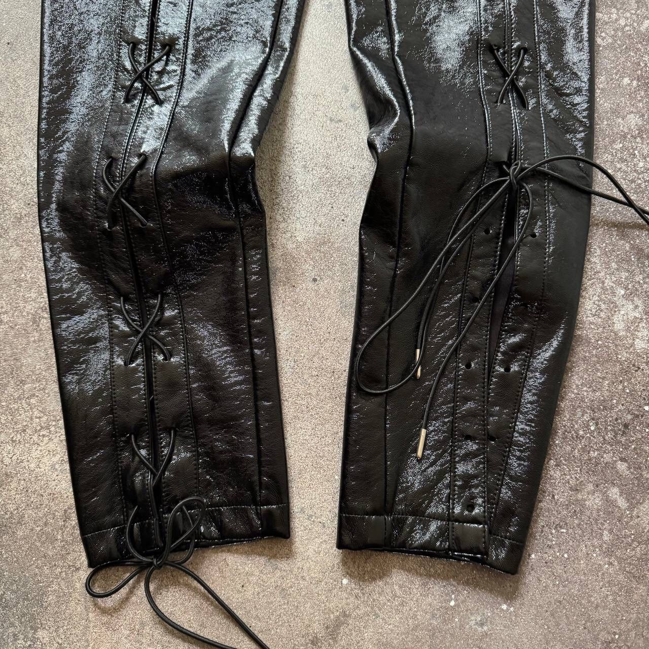 Hysteric Glamour × Japanese Brand Amazing Faux Leather Sexy Y2K Pants Size 27" / US 4 / IT 40 - 6 Thumbnail