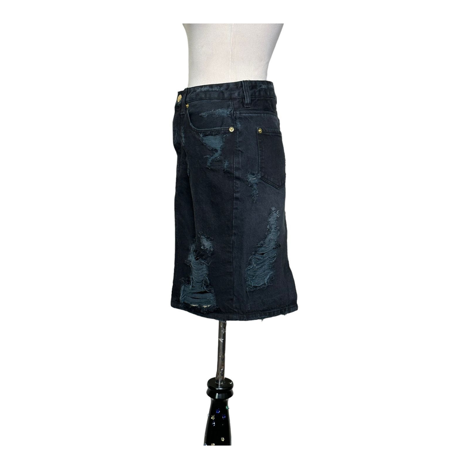 Ksubi Ksubi black high & wasted jean mini skirt size 25 - 0 Size 25" / US 0 / IT 36 - 11 Thumbnail