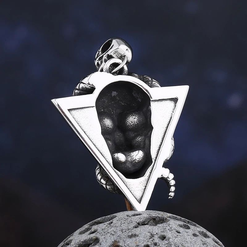 Japanese Brand × Jewelry Creative Skull With Snake Pendant Necklace Size ONE SIZE - 5 Thumbnail