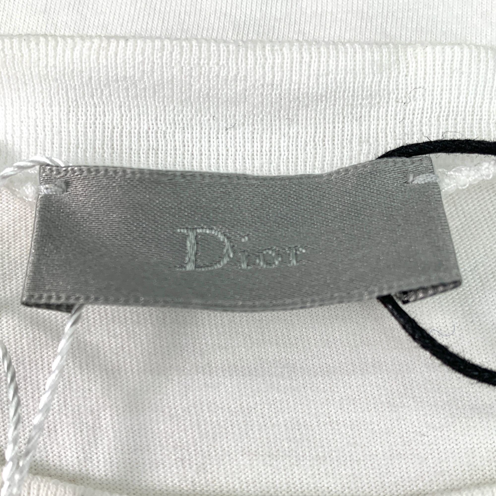Dior Dior White Letter Print Cotton Short Sleeve T-Shirt (Size L) Size US L / EU 52-54 / 3 - 2 Thumbnail