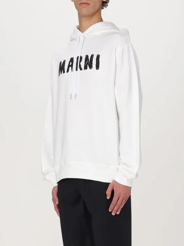 Marni o1w1db11125 Sweatshirt in White Size US L / EU 52-54 / 3 - 3 Thumbnail