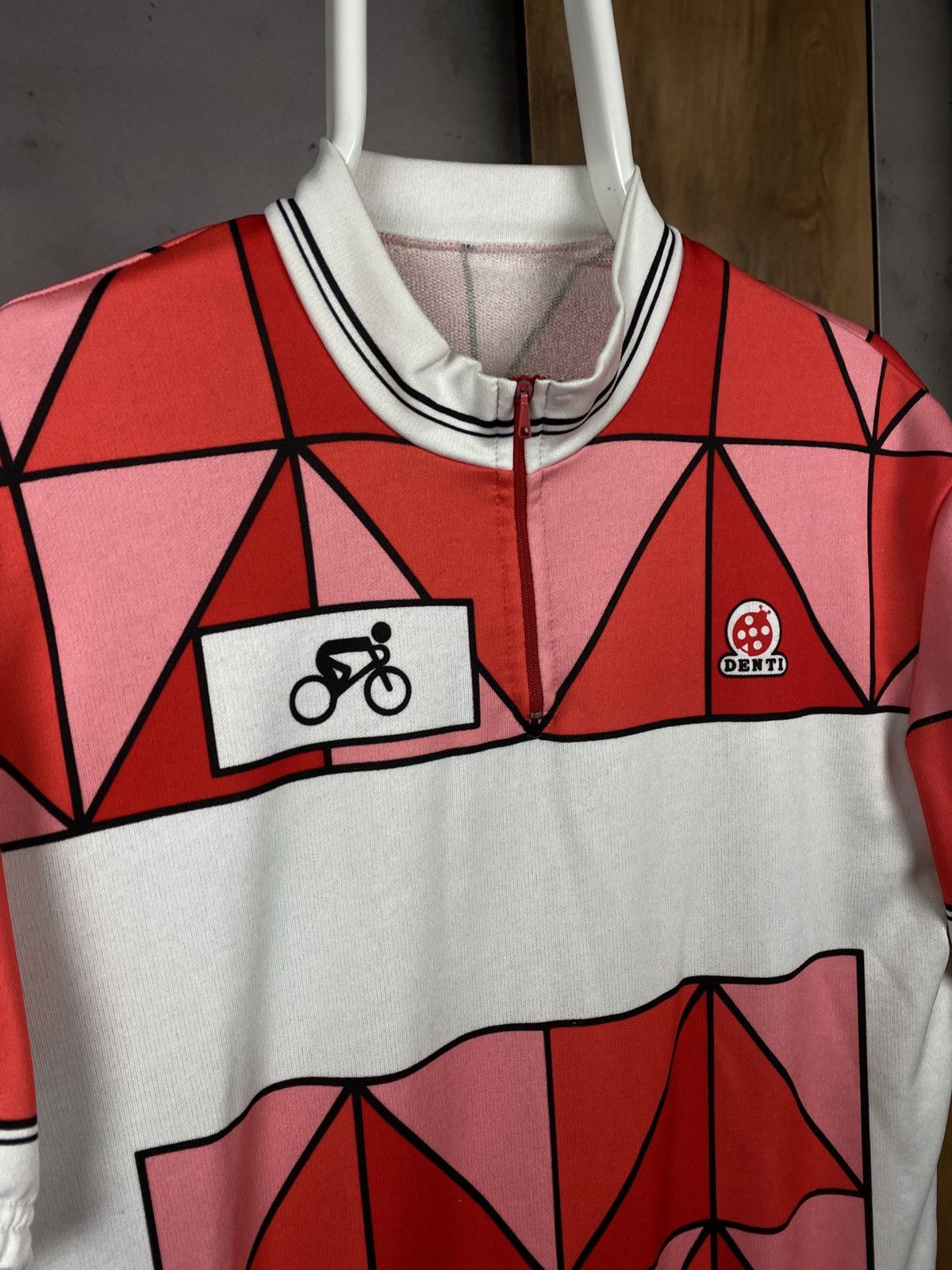 Vintage 🏁Polo T-Shirt Denti Racing Bicycle Sport Tee🏁 Size US M / EU 48-50 / 2 - 2 Thumbnail