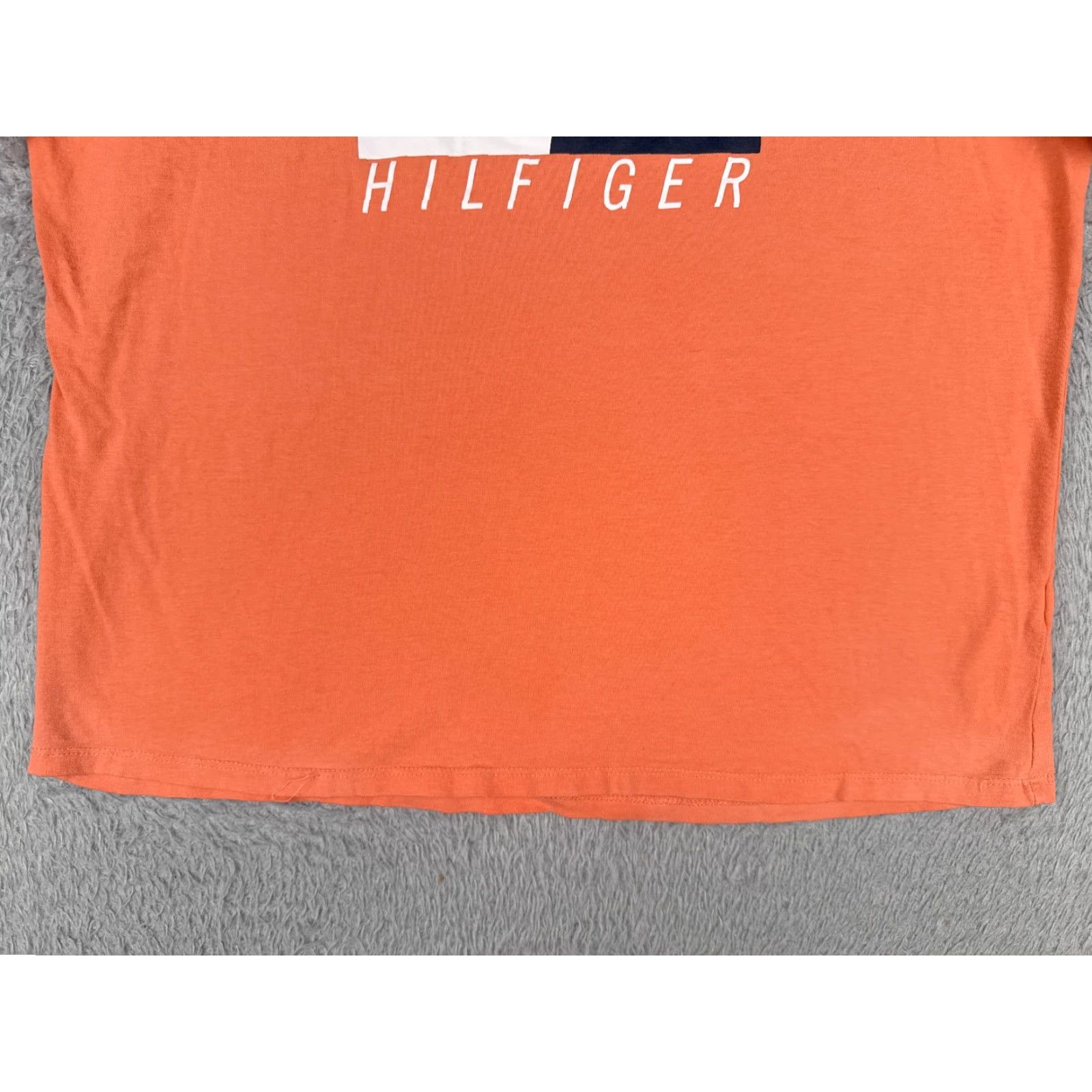 Tommy Hilfiger Tommy Hilfiger Shirt Women XL Orange Cotton Logo Short Sleeve Womens Size XL / US 12-14 / IT 48-50 - 5 Thumbnail