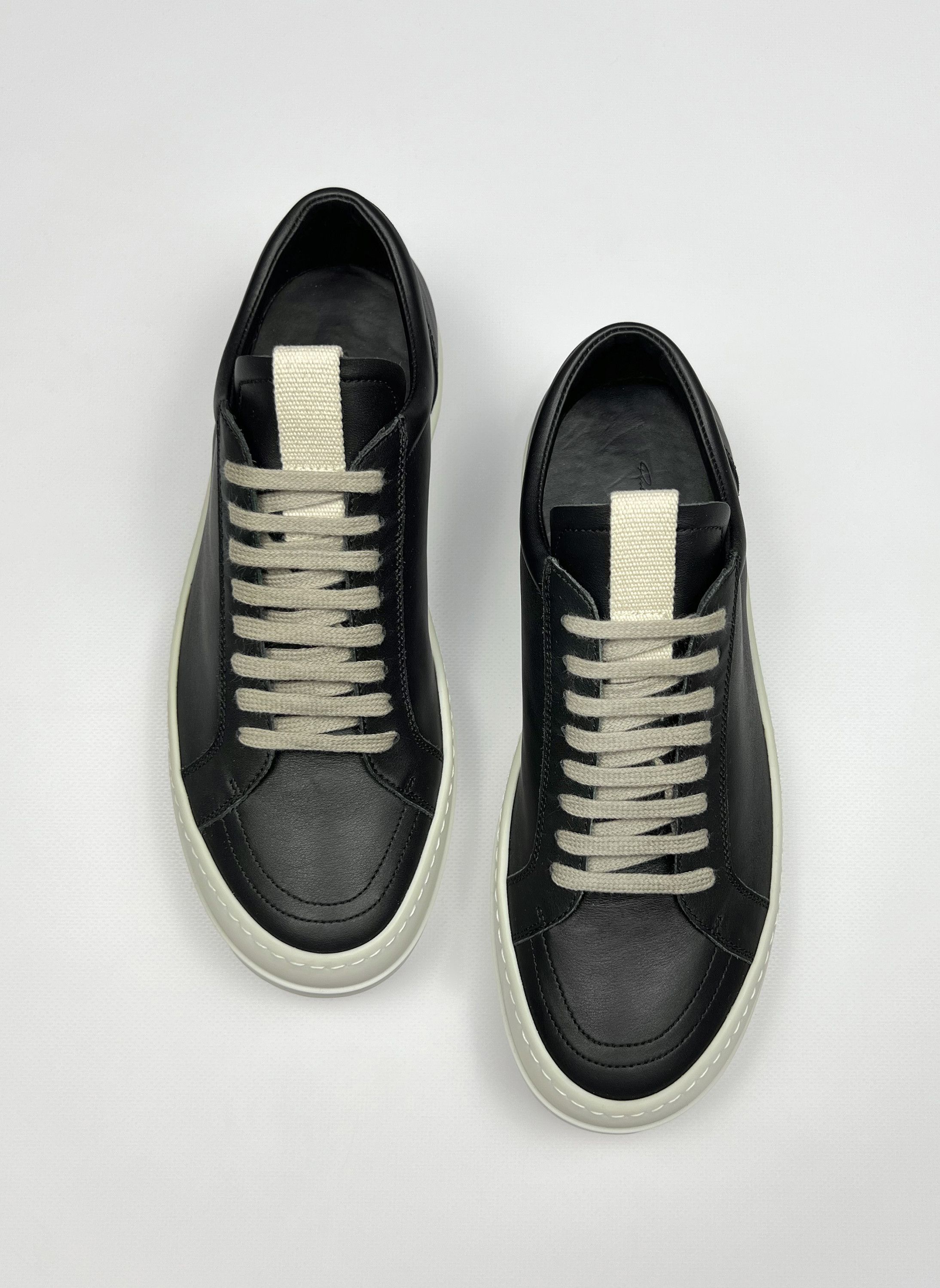 New. Vans Low Leather Sneakers - Exclusive - Extremely in Black, Men's (Size 9.5)