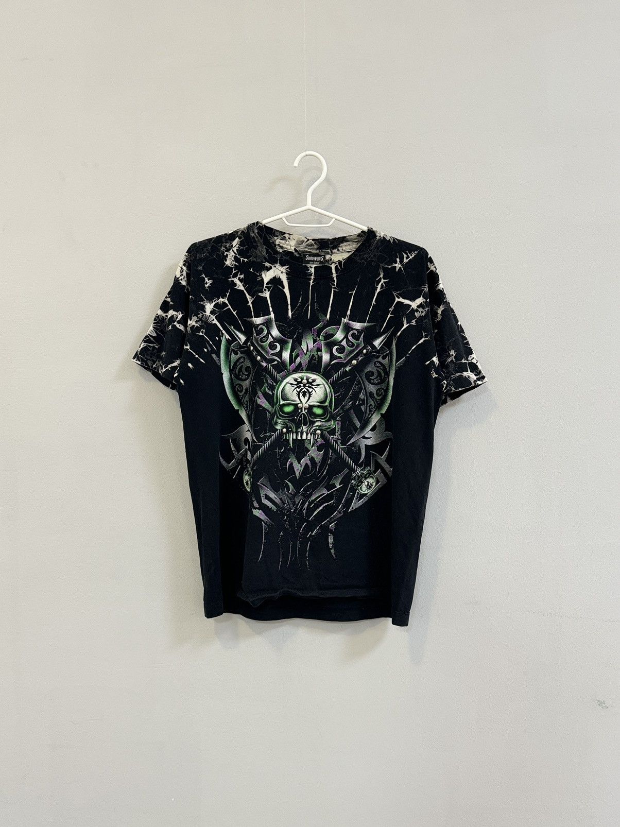Band Tees Y2K Grim Reaper Skull Demon Emo Grunge Tee phosphorus Size US S / EU 44-46 / 1 - 1 Thumbnail