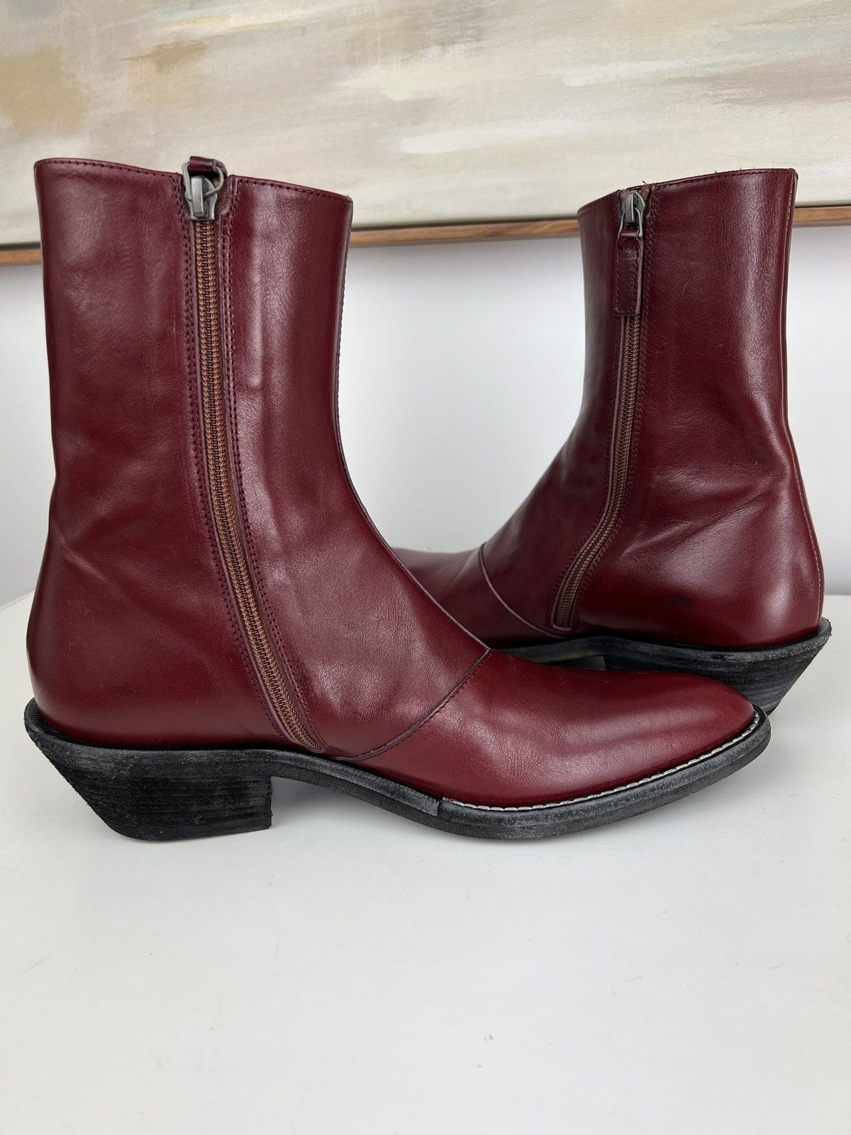 Haider Ackermann NEW Haider Ackermann RARE COLOR Ashkam Red Evening Boots 40 Size US 7 / EU 40 - 6 Thumbnail