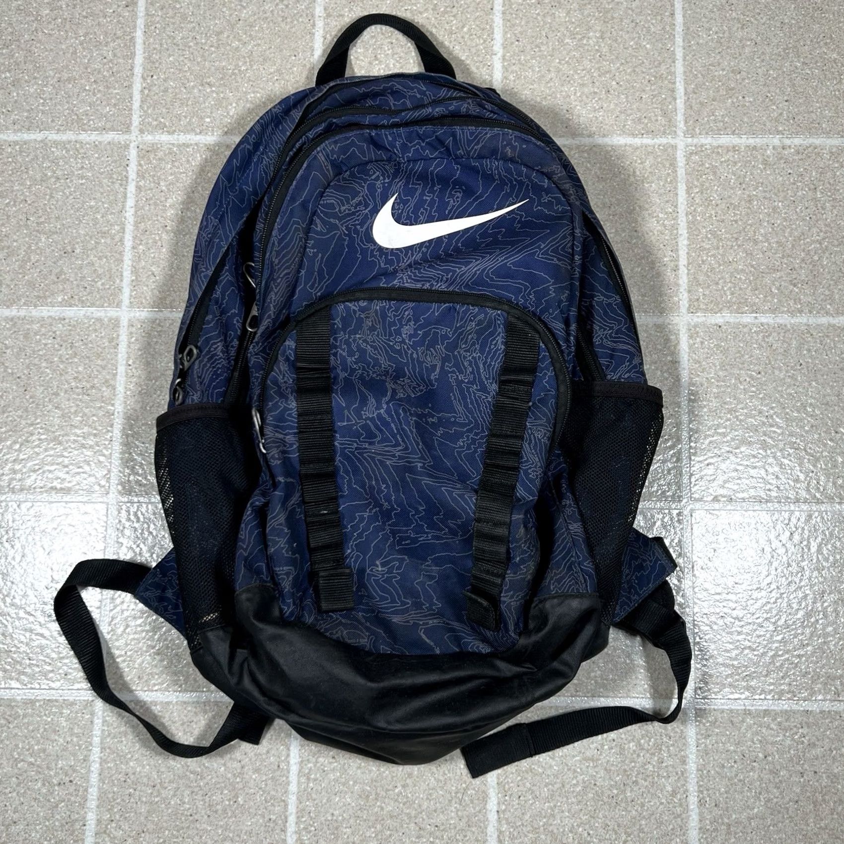 Nike NIKE BRASILIA Backpack XL GRAPHIC BLUE Canvas Polyester Men 7 BACKPACK Size ONE SIZE - 2 Thumbnail