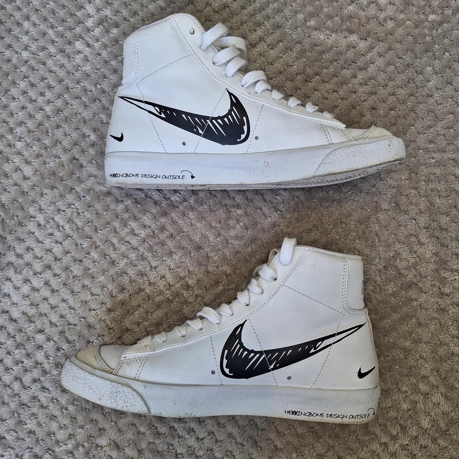 Nike NIKE Blazer Mid '77 Vintage, "Sketch Pack "6 Men, 7-8 Women Size US 7.5 / IT 37.5 - 2 Thumbnail