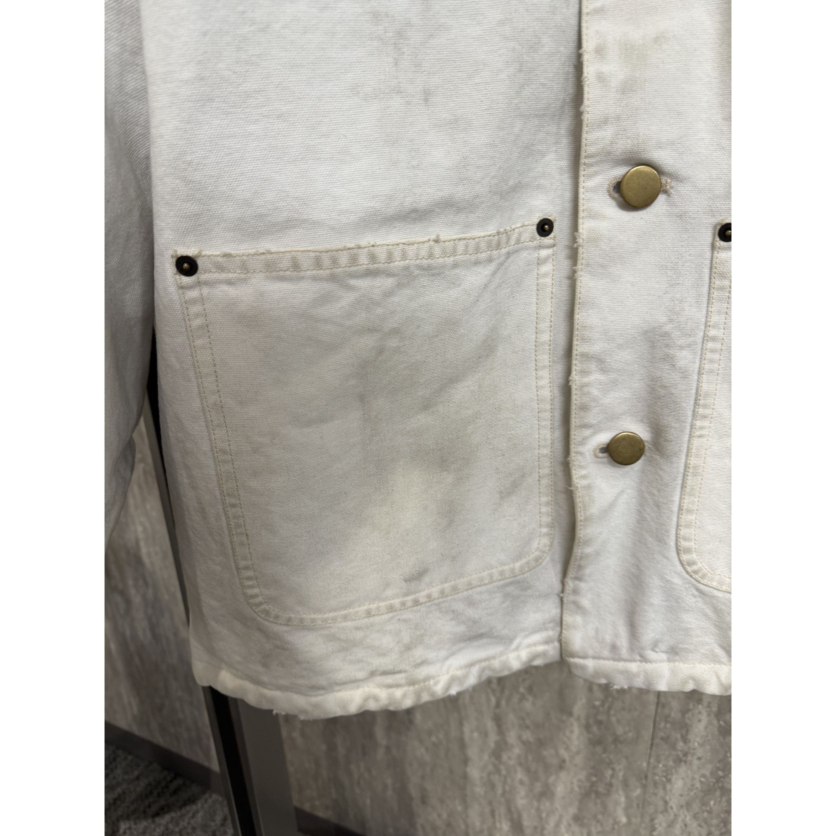 Prada Prada Make Old models Dirty White Cotton Workwear Jacket Wit Size XS / US 0-2 / IT 36-38 - 6 Thumbnail