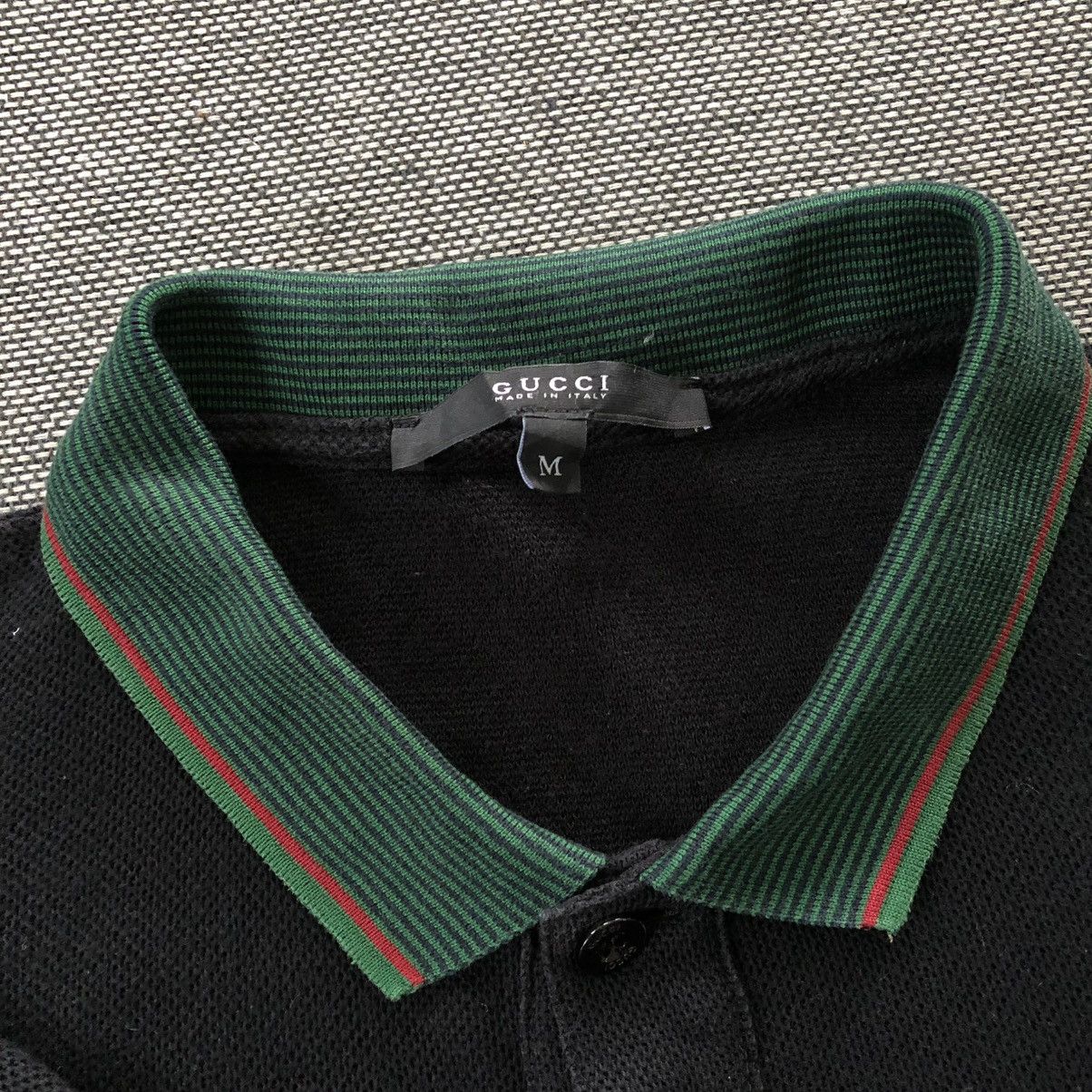 Gucci GUCCI Logo GG Embroidery Stripe Polo Shirt Size M / US 6-8 / IT 42-44 - 7 Thumbnail