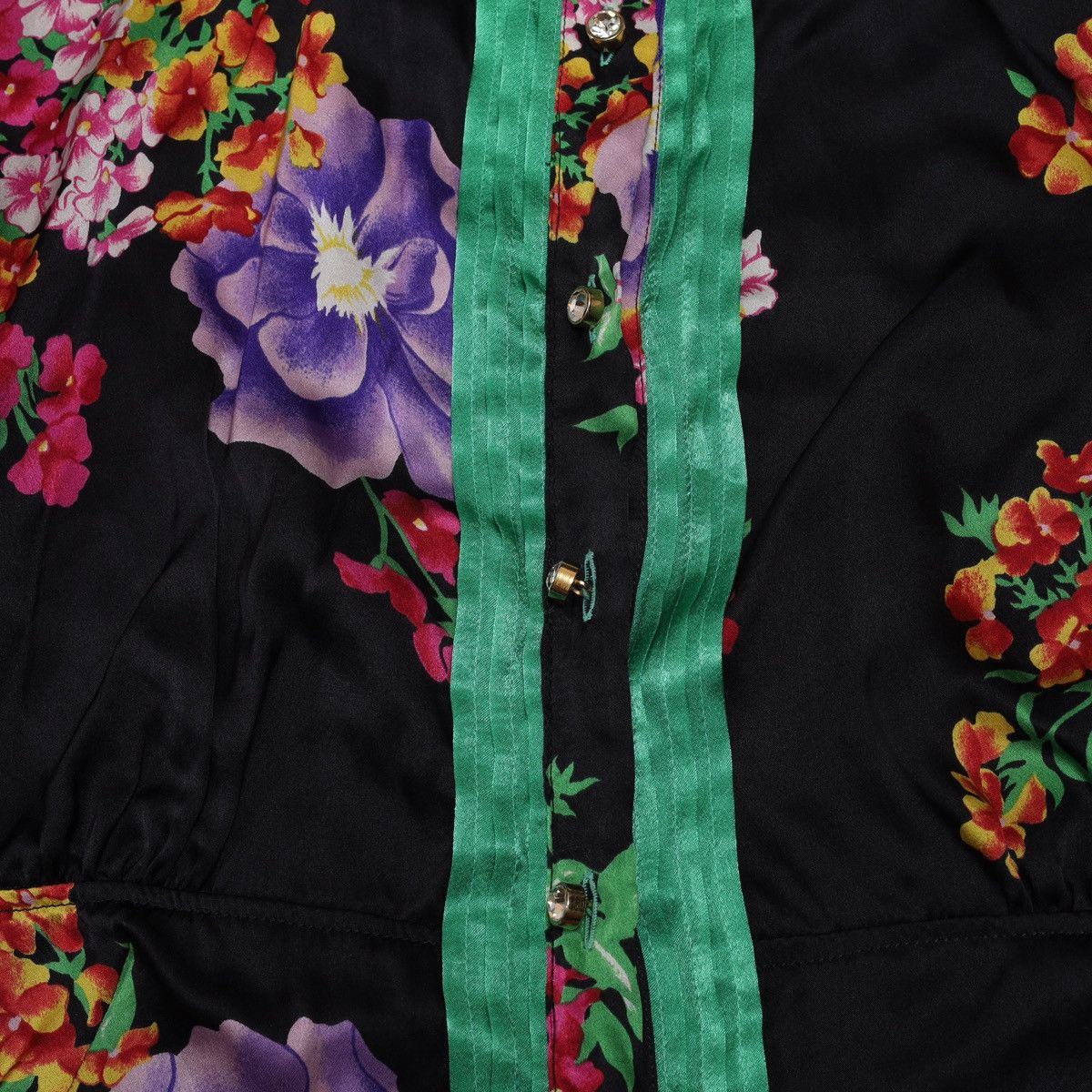 Dolce & Gabbana Dolce Gabbana Silk Printed Shirt Buttons Flowers Floral Size M / US 6-8 / IT 42-44 - 5 Thumbnail
