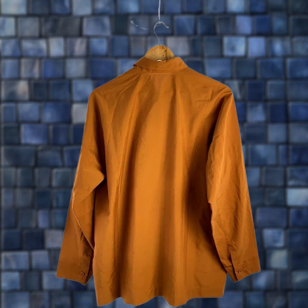Issey Miyake ISSEY MIYAKE 132.5. Camel Long Sleeve Shirt Size 3 Polyester Men's Used - Button-Up, Casual Shirt, Regular, MPN 2340838395335, Japan, Vintage? No Size US L / EU 52-54 / 3 - 1 Thumbnail