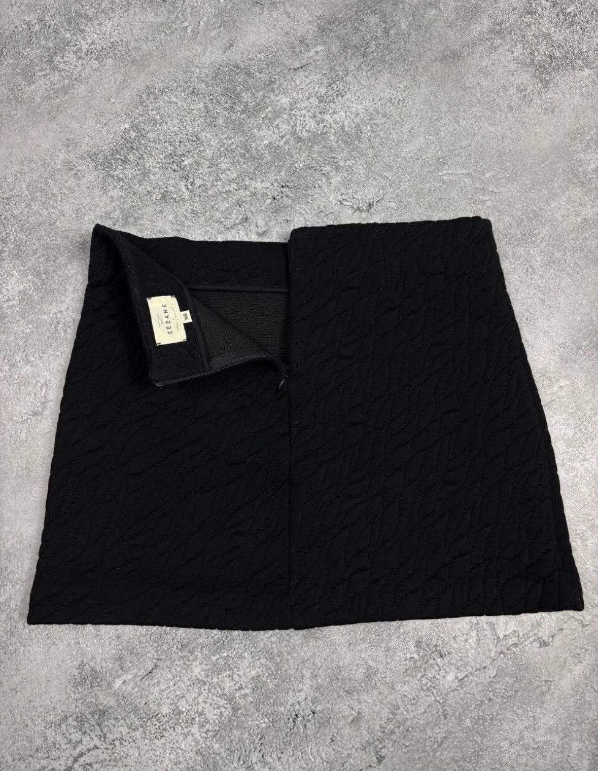 Designer × Sezane Sezane Paris Womens Mini Skirt Black Size 36 Size 25" / US 0 / IT 36 - 2 Thumbnail