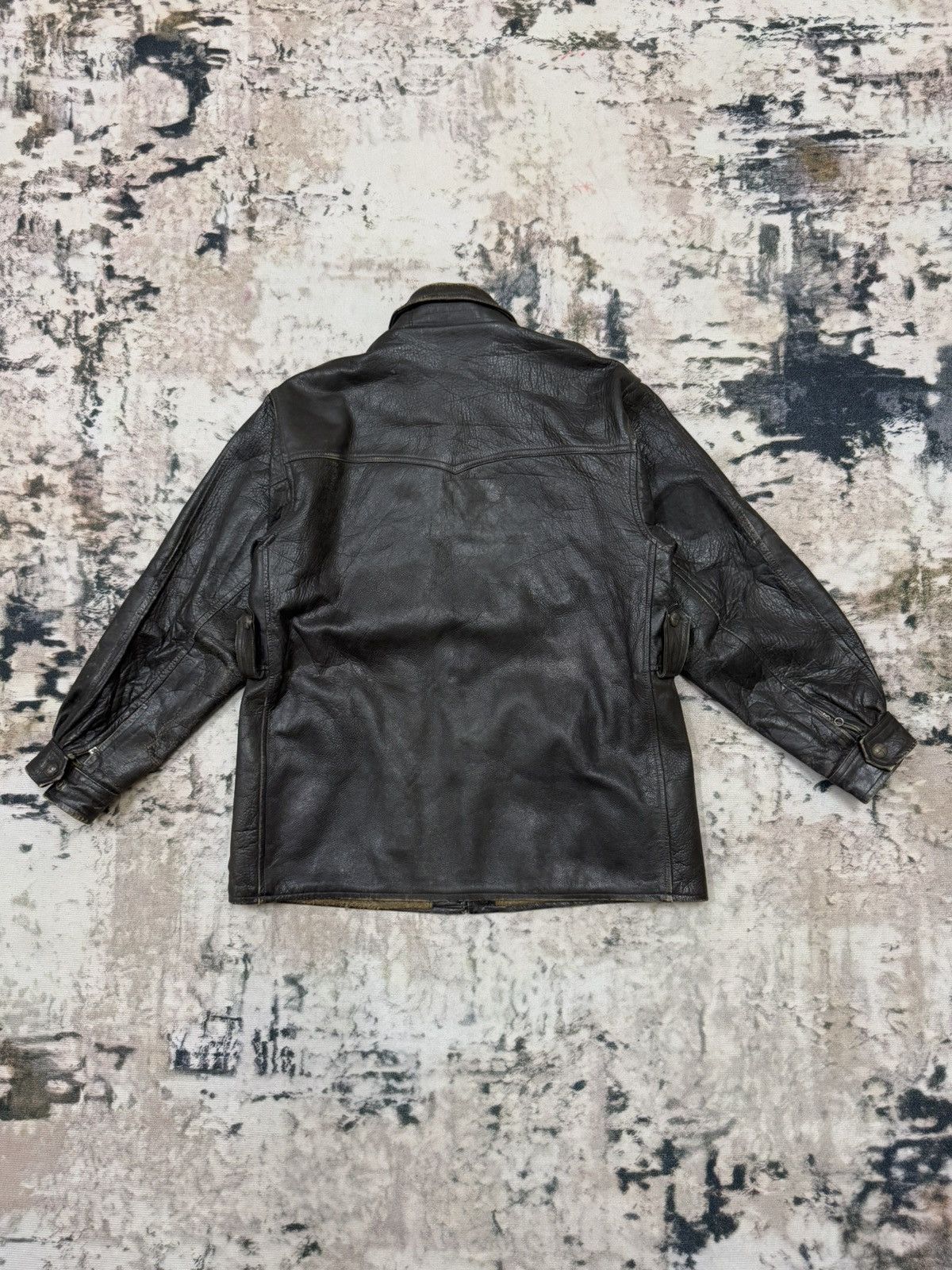 Genuine Leather Vintage Nour Style High Classes Fur Leather Jacket Size US M / EU 48-50 / 2 - 15 Thumbnail