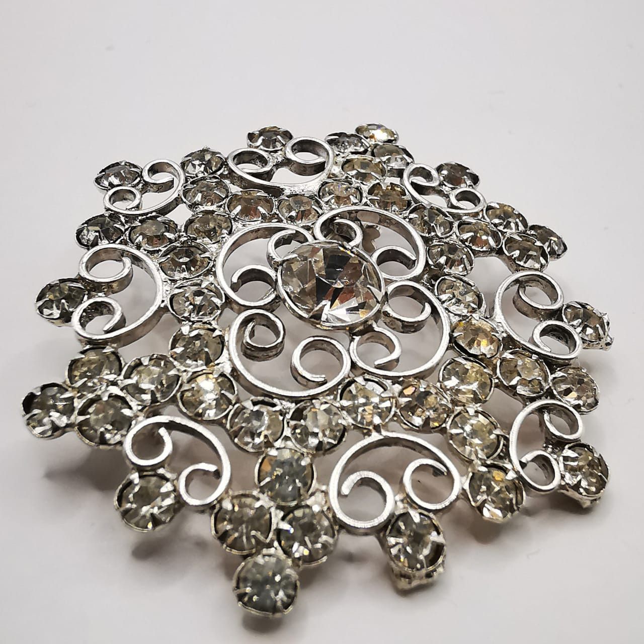Sterling Silver Vintage Brooch Pendant Star made of 875 silver,Zircon 6.96 g Size ONE SIZE - 2 Thumbnail