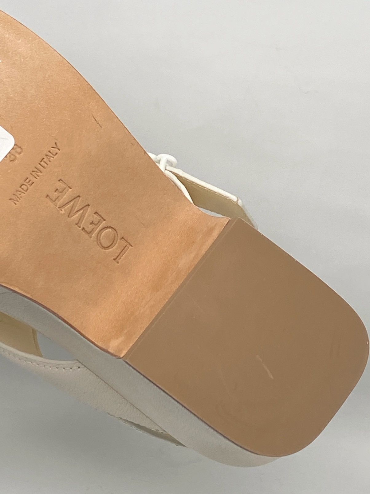 Loewe Loewe Ease leather platform thong sandals size 38 Size US 8 / IT 38 - 16 Thumbnail