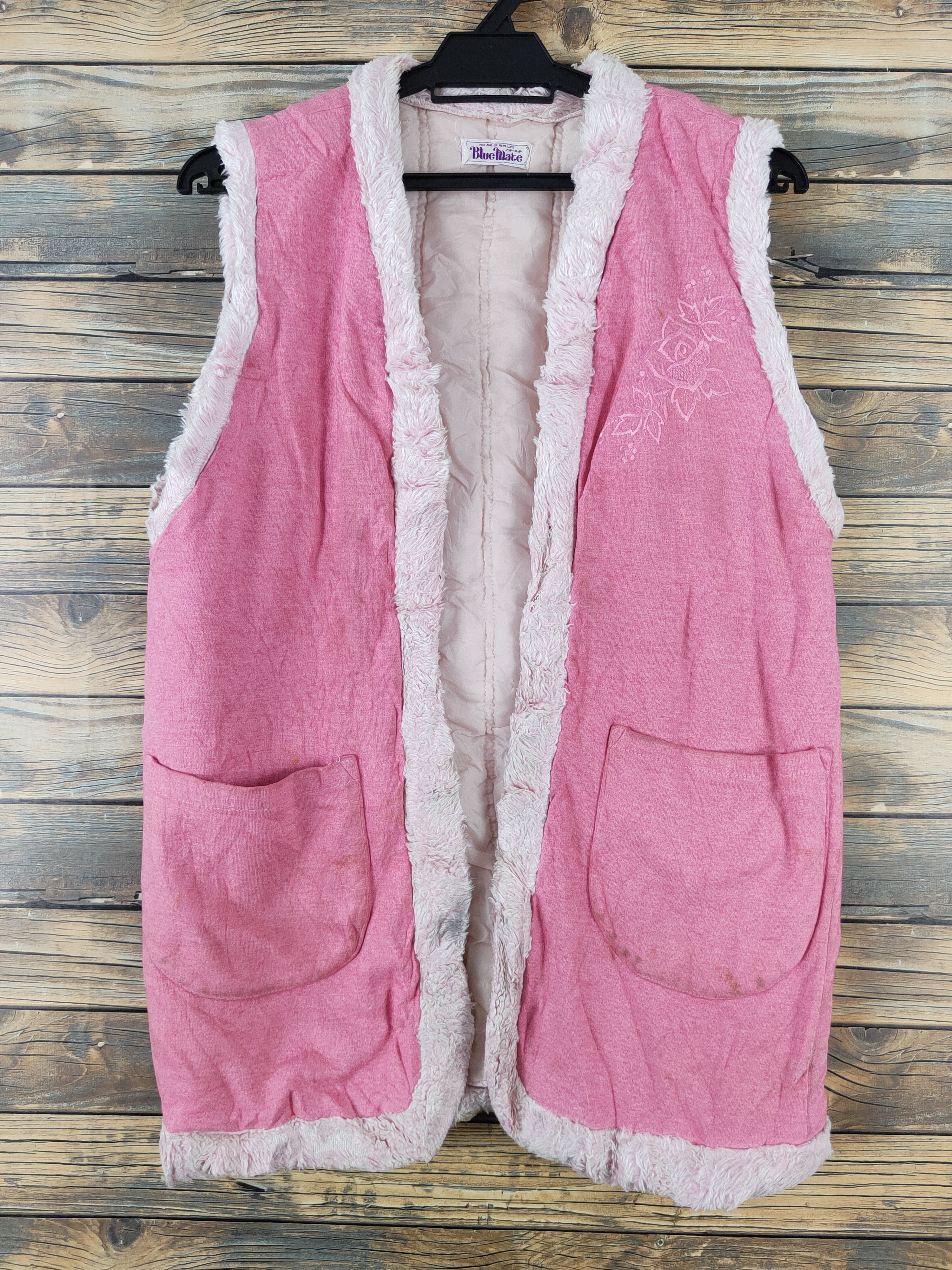 Japanese Brand × Vintage Vintage Furr Blue Mate Pink Vests Size M / US 6-8 / IT 42-44 - 1 Thumbnail