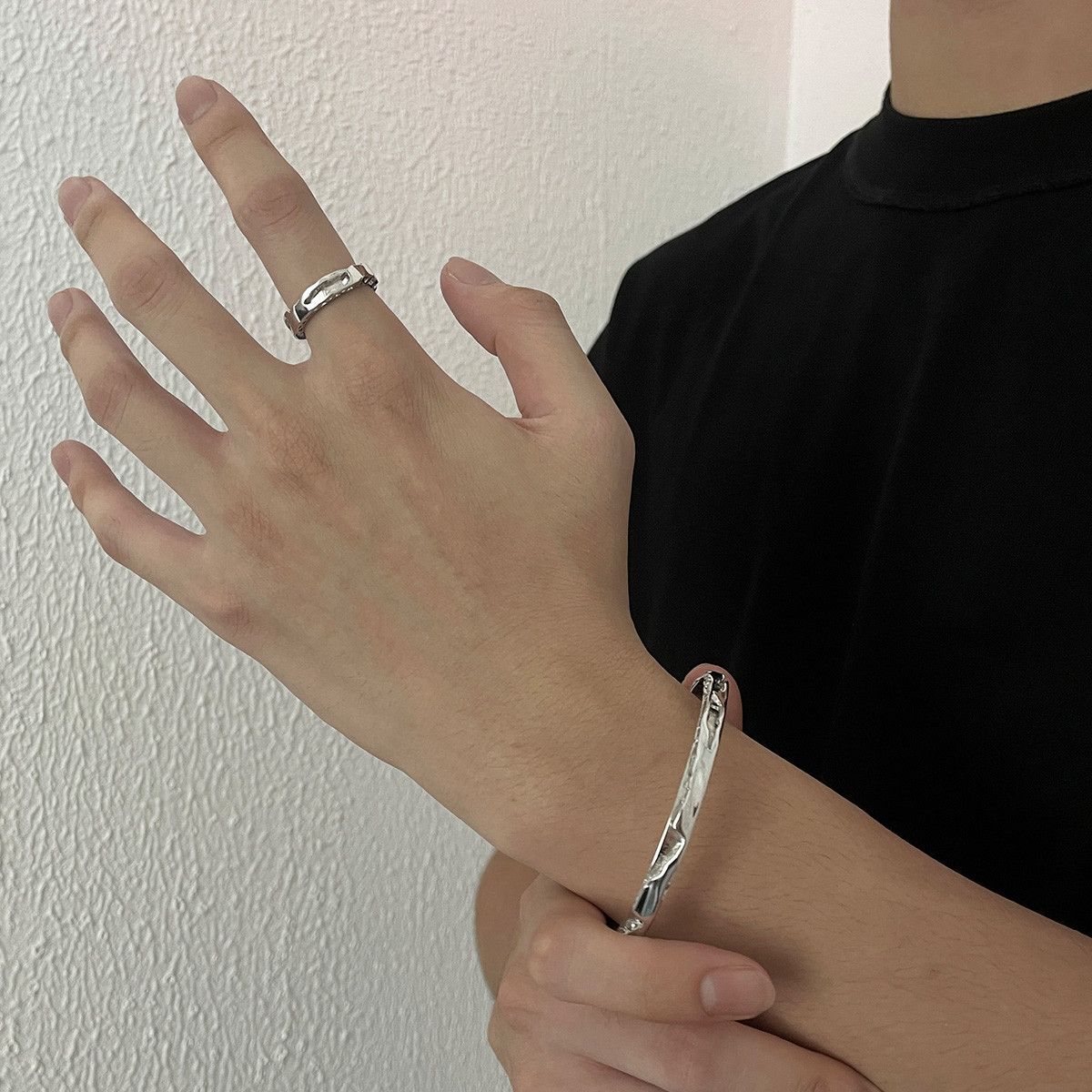 Jewelry New Trend Jewelry Rings Open Size Chrome Ring (Size 7-13) Size ONE SIZE - 1 Thumbnail