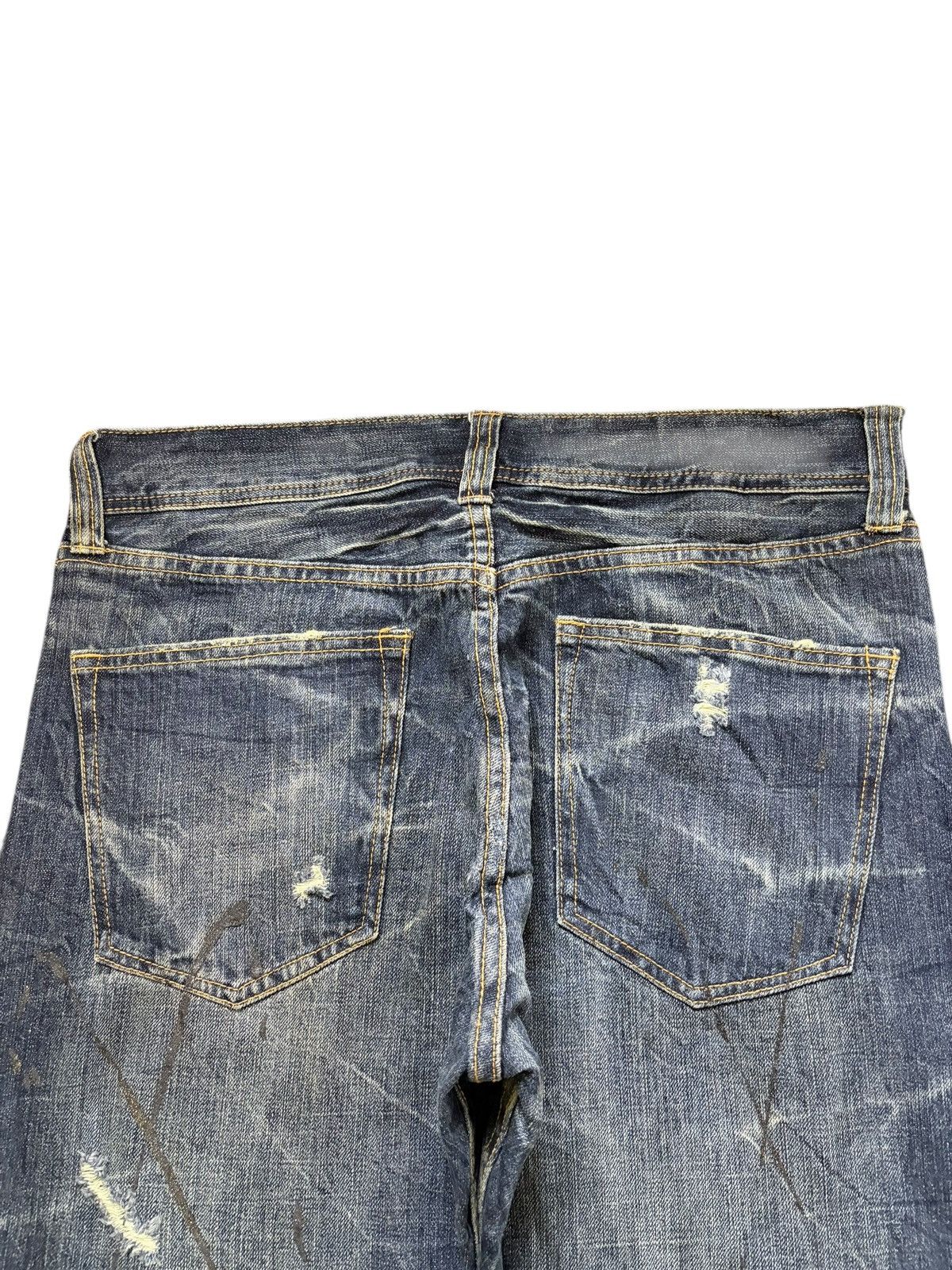 Hysteric Glamour Vintage Japanese Brand Paint Splattered Distress Flare Jeans Size US 33 - 4 Thumbnail