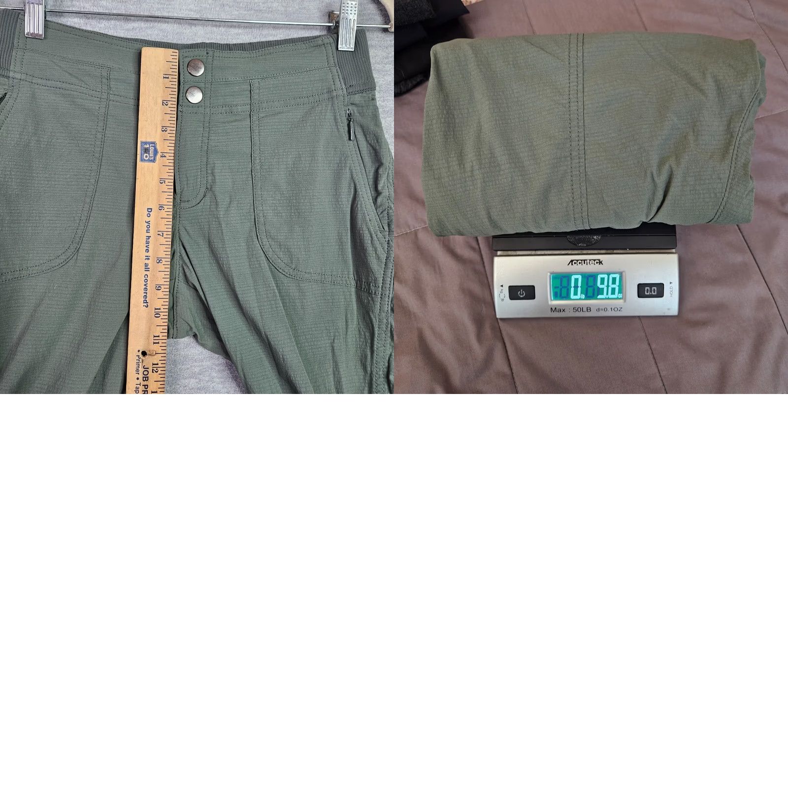 Athleta Athleta Pants Women's Olive Green Hiking Size 2 Pockets Activewear Everyday Tapered Leg Sports Athleisure Size 26" / US 2 / IT 38 - 8 Thumbnail