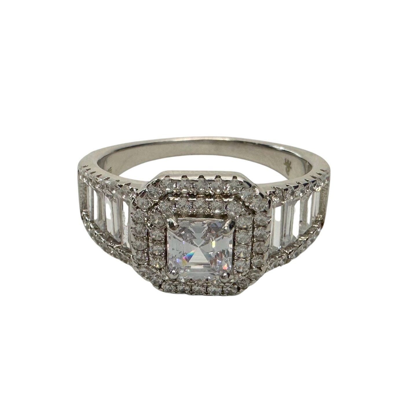 Other Asscher Cut 2.50 ct Lab Created White Sapphire Ring size 10 Size ONE SIZE - 6 Thumbnail