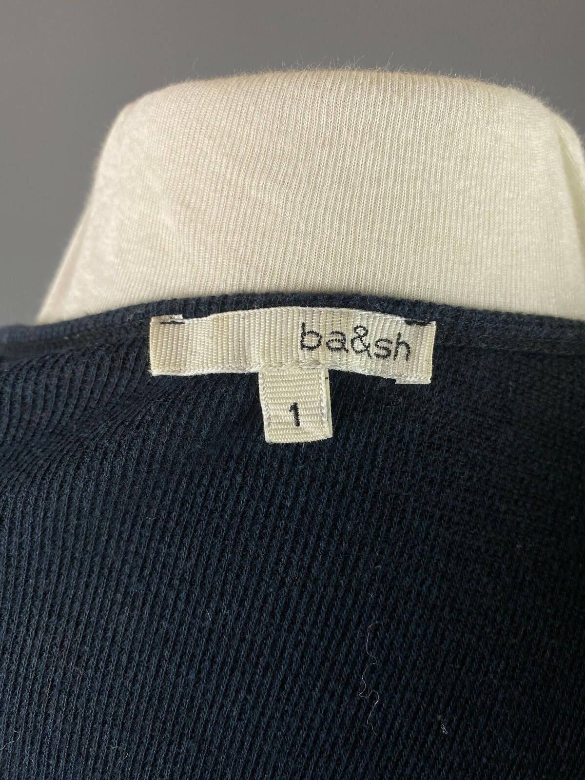 Wilkes Bashford Ladies BA&SH Navy Blue Long Sleeve Sweater Size 1 Size M / US 6-8 / IT 42-44 - 10 Thumbnail