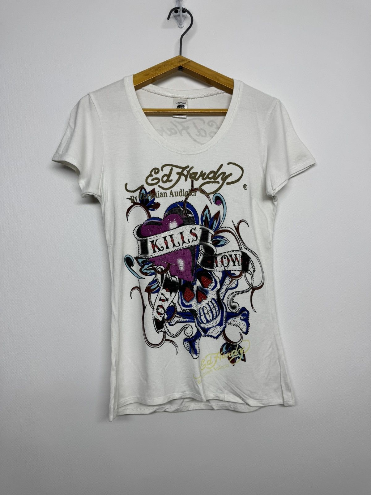 Ed Hardy Vintage Ed Hardy Rare Christian Audigier T-Shirt Size M / US 6-8 / IT 42-44 - 6 Thumbnail