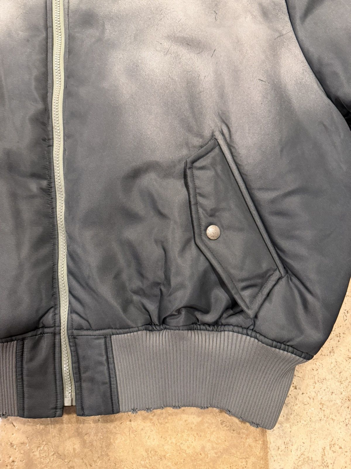 Acne Studios Acnes Studios Olana Distressed Wash Green Bondage Bomber Size US M / EU 48-50 / 2 - 8 Thumbnail