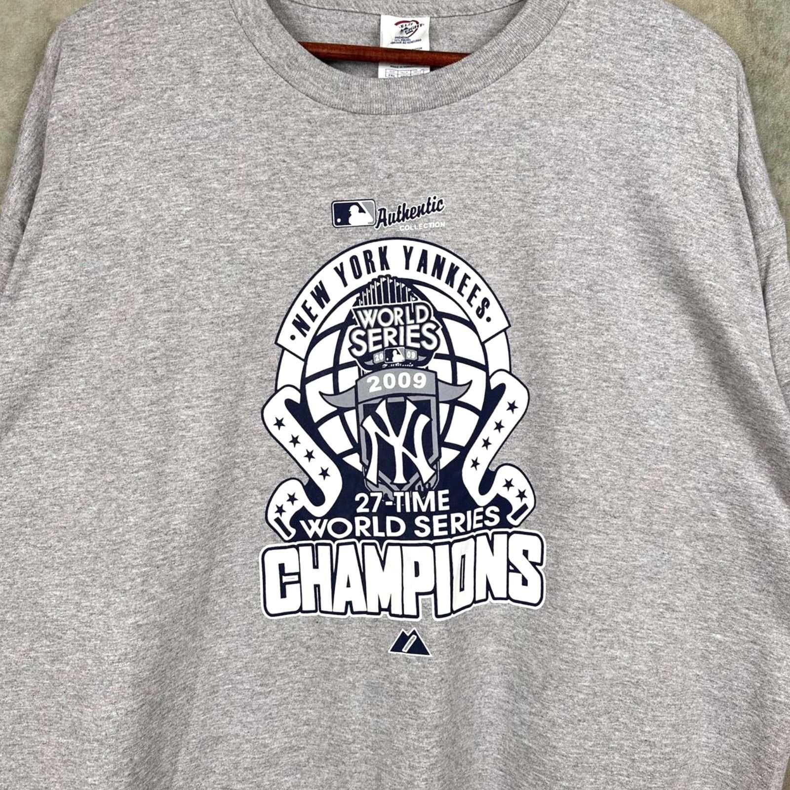 MLB × New York Yankees × Vintage New York Yankees World Series Champions T Shirt XXL Gray MLB Size US XXL / EU 58 / 5 - 3 Thumbnail