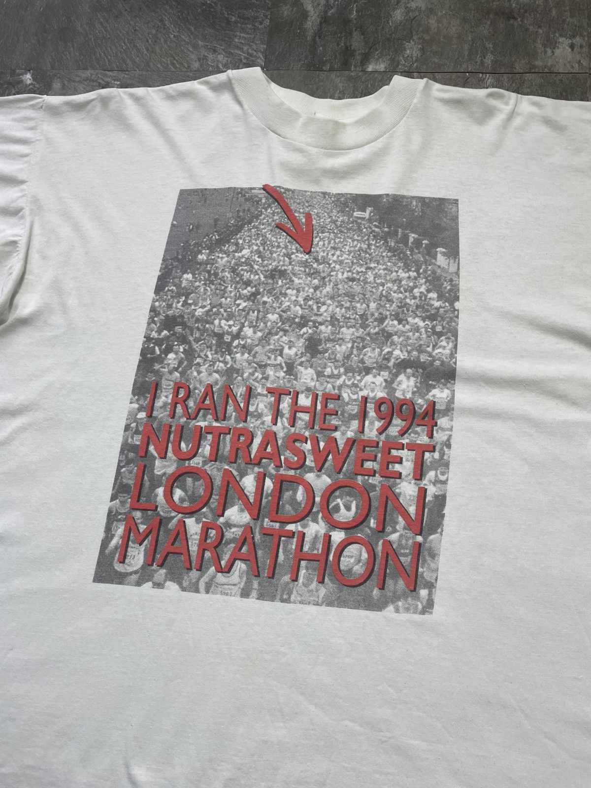 Vintage I Ran The 1994 Nutrasweet London Marathon T-Shirt Size US L / EU 52-54 / 3 - 2 Thumbnail