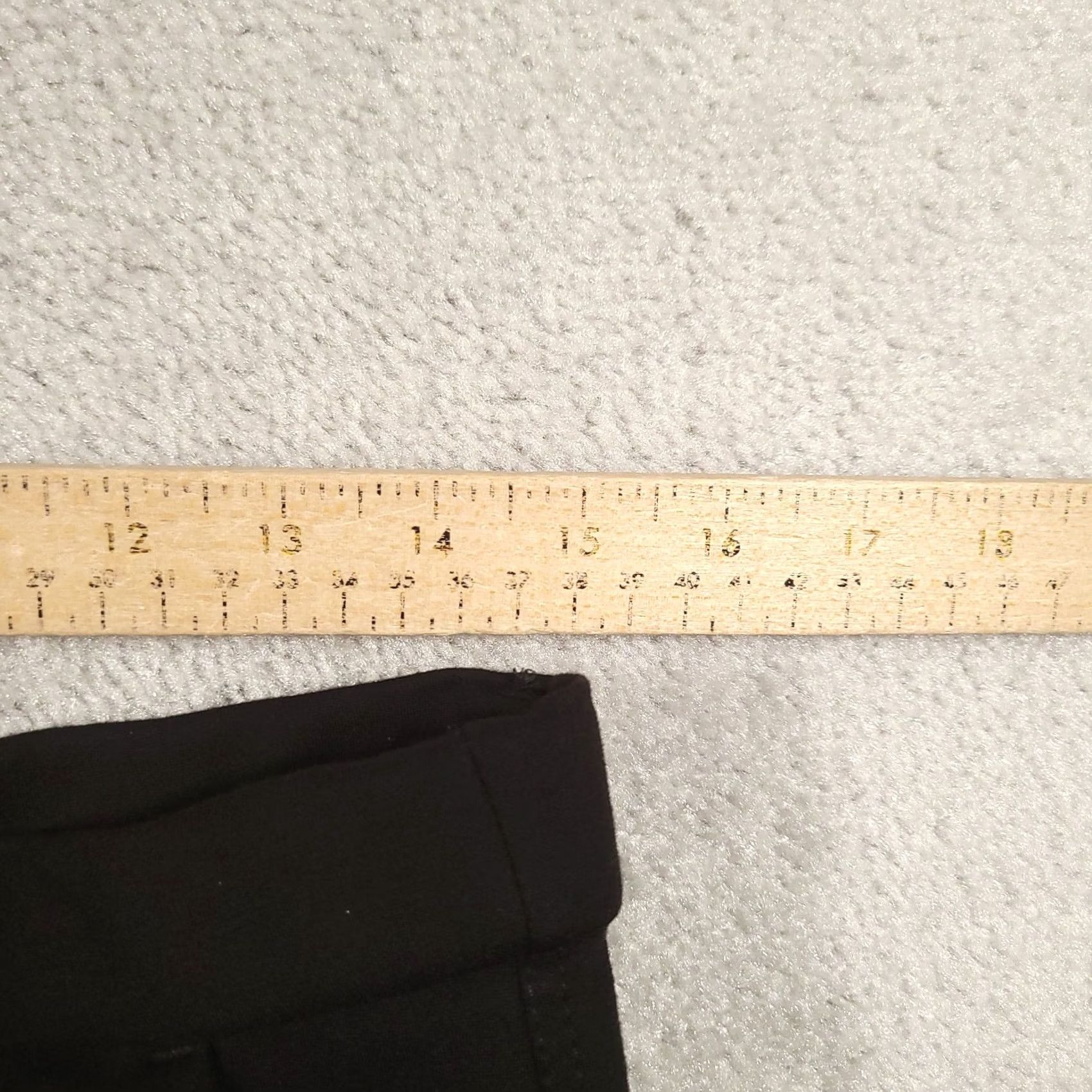 Lee Lee Comfort Pants Pull On Womens 10 Black Stretch Waistband Chino Straight Leg Size 32" / US 10 / IT 46 - 3 Thumbnail
