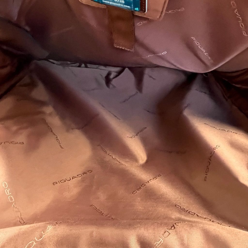 Piquadro Piquadro Leather Rolling Carry-On Cabin Suitcase Brown Size ONE SIZE - 19 Thumbnail