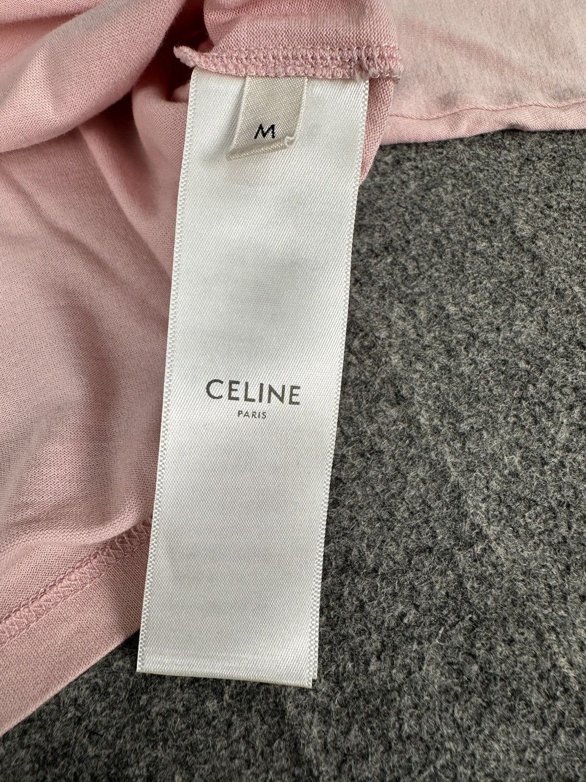 Celine Celine - Hedi Slimane S/S21 Cropped T-shirt - Light Rose Size M / US 6-8 / IT 42-44 - 10 Thumbnail