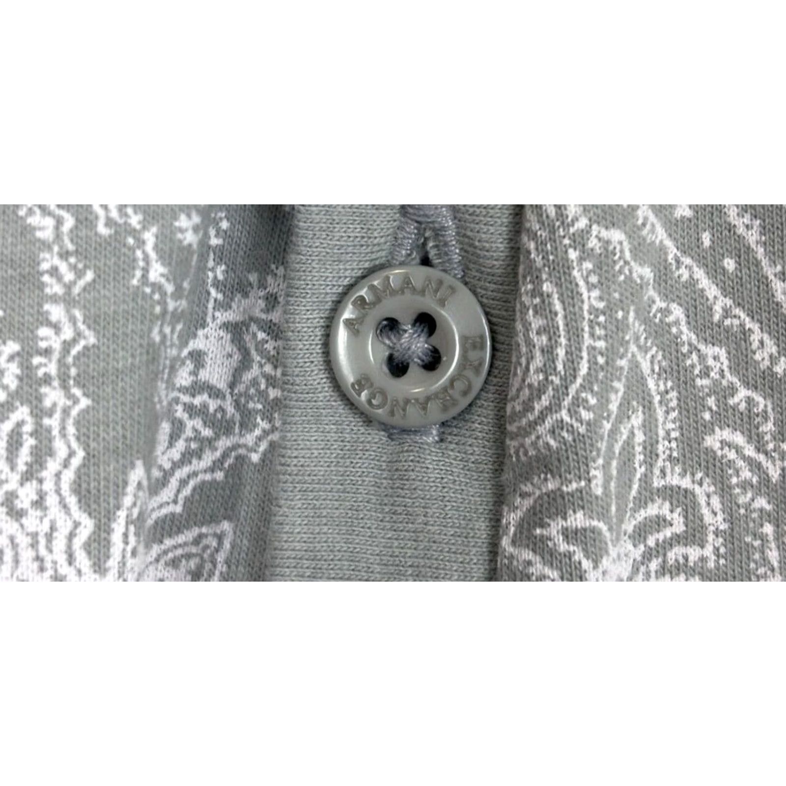 Armani Exchange Armani Exchange A/X Shirt Womens Medium M Paisley Print Henley V-Neck S/S top Size M / US 6-8 / IT 42-44 - 4 Thumbnail