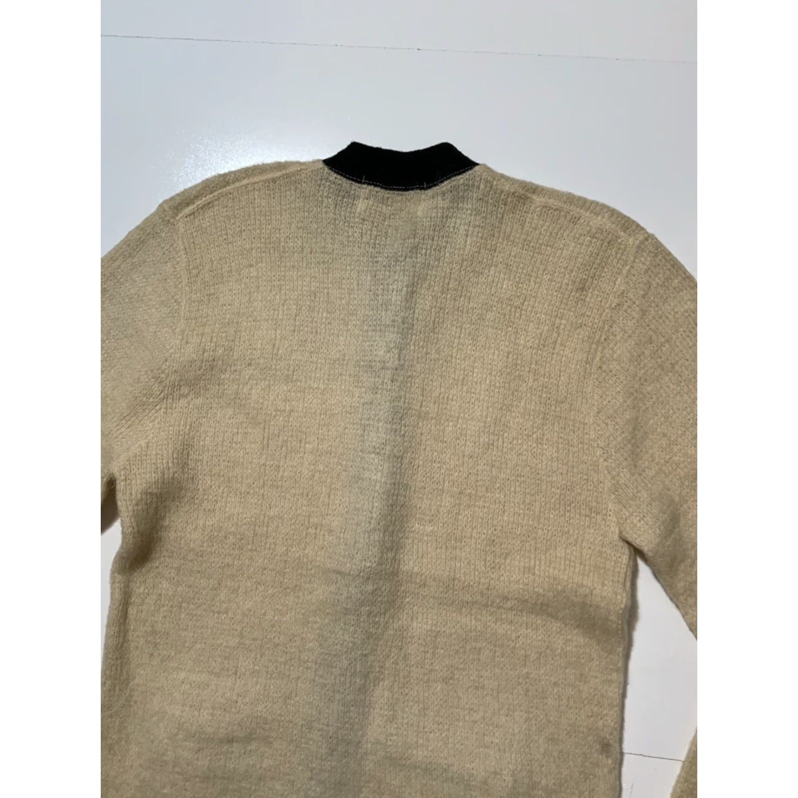 Vintage VINTAGE 60s Rob Scot Mohair Lambswool Hessian Soldier Button Cardigan Sweater LG Size L Size US L / EU 52-54 / 3 - 4 Thumbnail