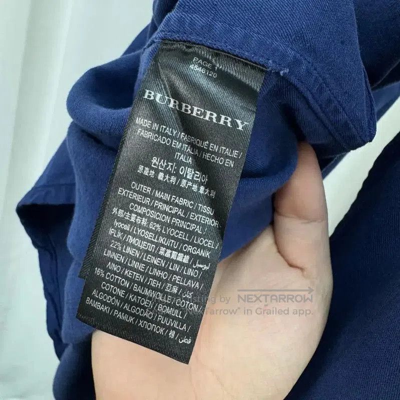 Burberry Burberry Men's Long Sleeve Blue Coat. Size US M / EU 48-50 / 2 - 7 Thumbnail
