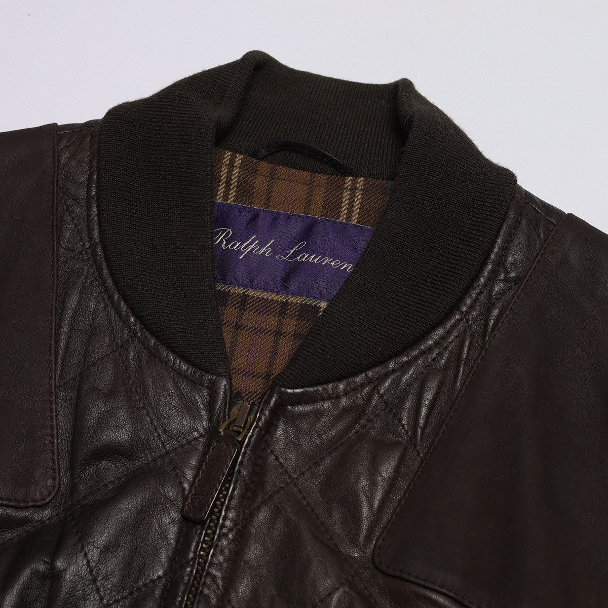 Ralph Lauren Purple Label Ralph Lauren Purple Label Lambskin Leather Bomber Jacket Size US M / EU 48-50 / 2 - 3 Thumbnail