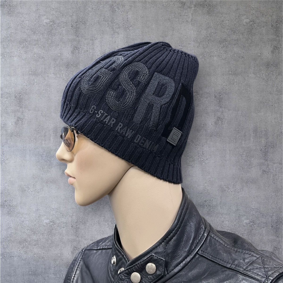 G-Star Rare G-STAR Raw GSRD Hatch Knit Beanie Grunge Black Size ONE SIZE - 1 Thumbnail
